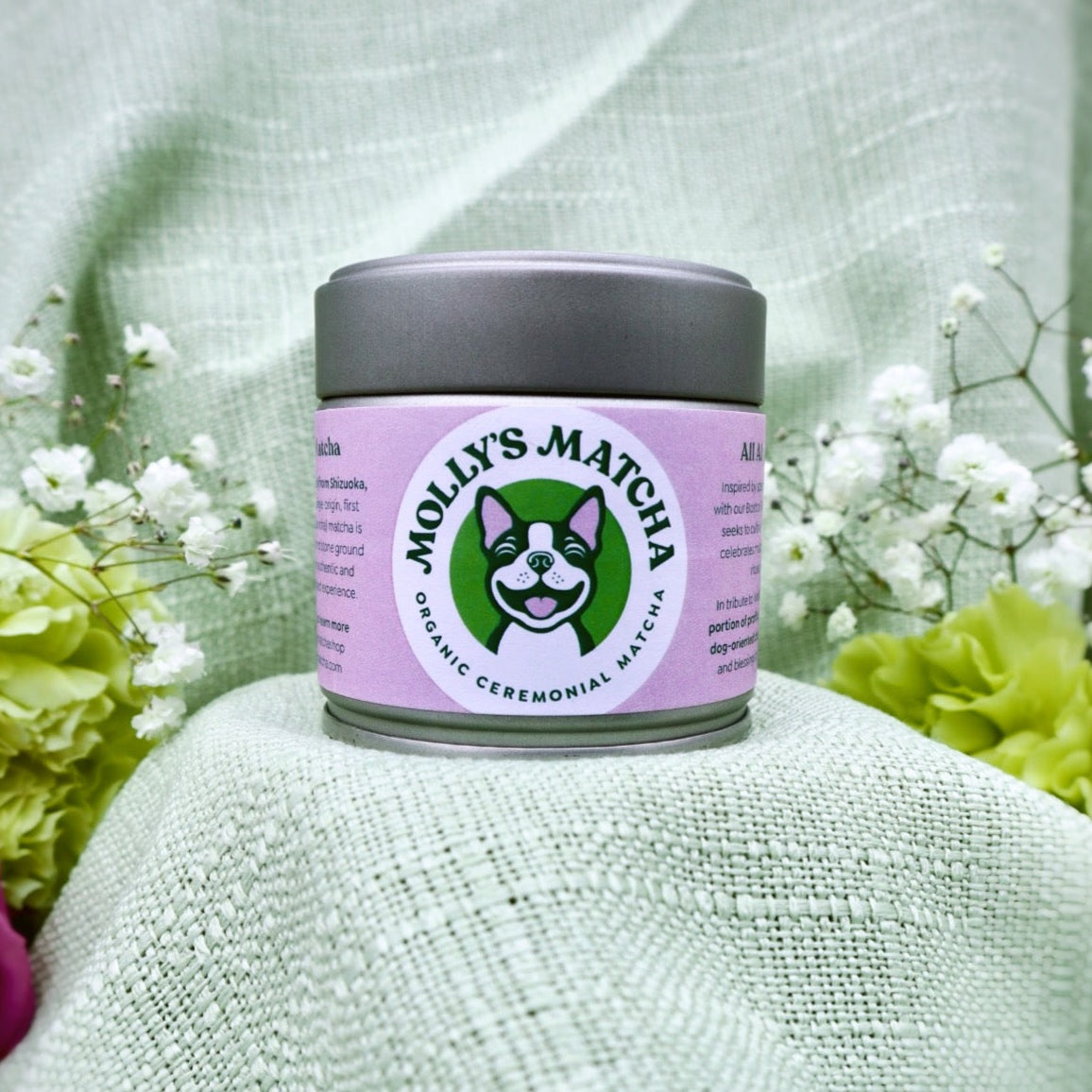 purple matcha, lavendar matcha, dog matcha, boston terrier tea, shizuoka matcha new jersey, new jersey matcha, new jersey matcha cafe